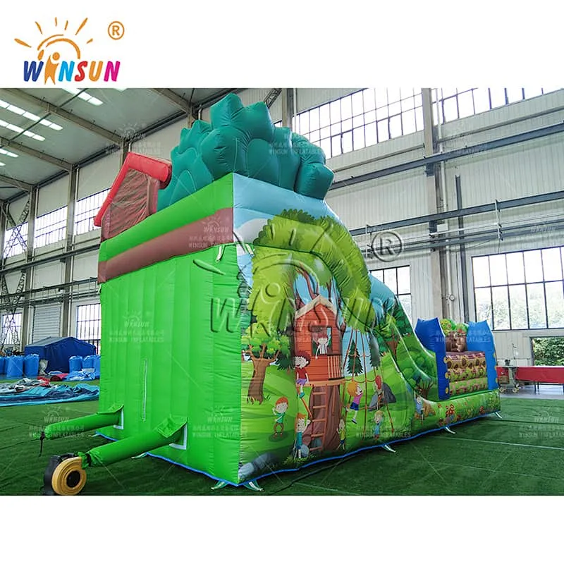 Inflatable Combo Triple Lane Slide