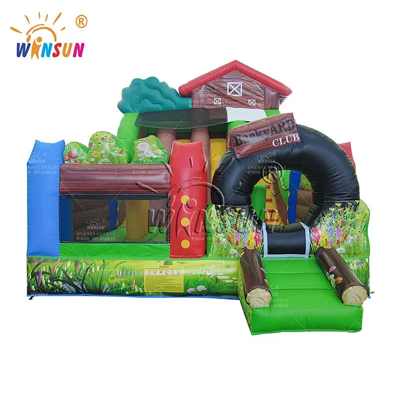 Inflatable Combo Triple Lane Slide